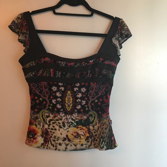 Vintage Just Cavalli multicolor top in 10/10 condition - Picture 1 of 4